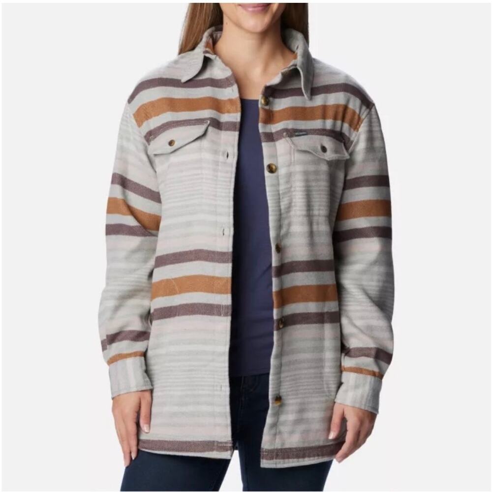 Columbia Calico Basin Shirt Jacket Women's Size Small NWT